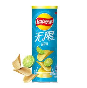 乐事罐装薯片青柠味104g