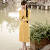 YM-13336灯芯绒旗袍改良版保暖秋冬新款女民国风复古文艺显瘦连衣裙 商品缩略图1