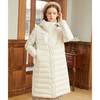 Famecoco范可儿中长款轻薄羽绒服女款帽衫减龄时尚外套F228AH005 商品缩略图0