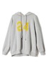 SUMMER & SAGE 灰色撞色款字母宽松卫衣 8621 商品缩略图4