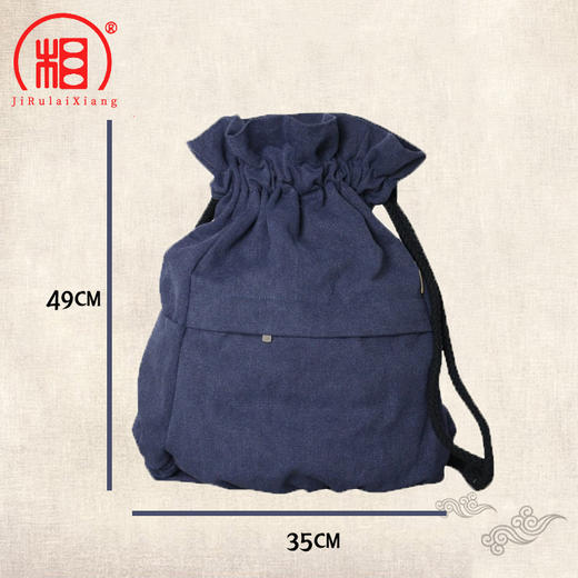 【相牌】帆布双肩包 朝山袋 居士包 僧包 商品图3