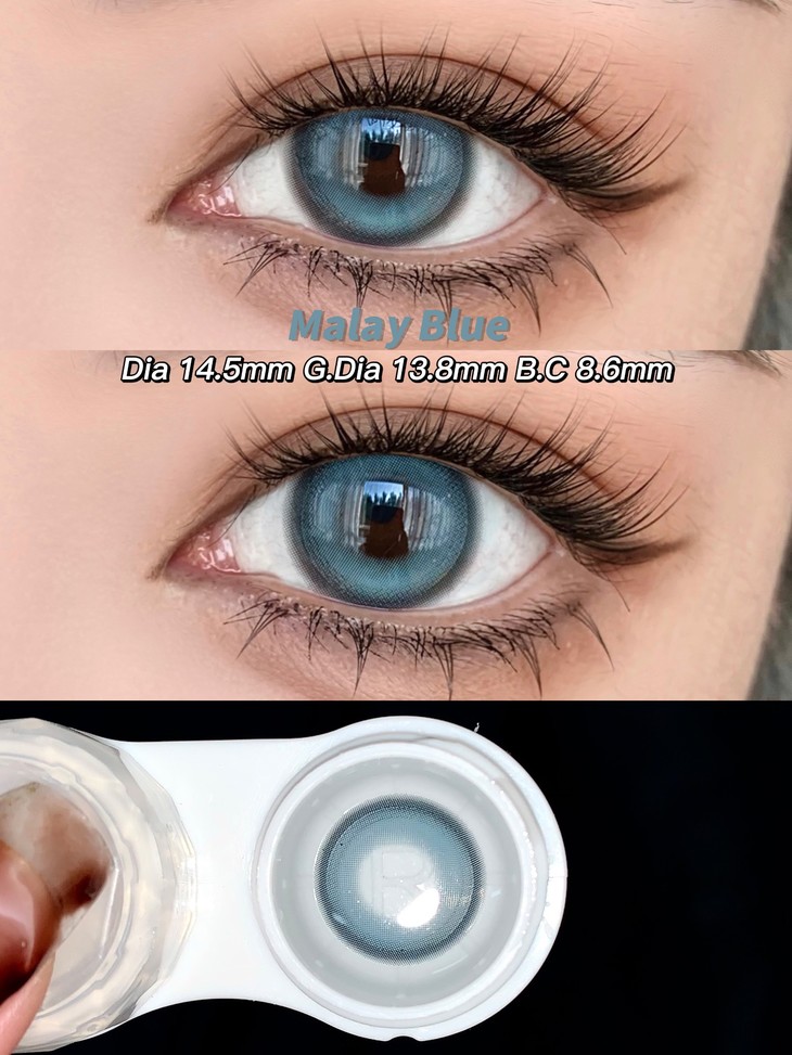 KIRAFAIRY年抛隐形眼镜 斐济冰河14.5mm 1副/2片-VVCON美瞳网9