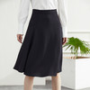 罗蒙春夏女士半身裙舒适通勤清新商务通勤A字中长伞裙女 商品缩略图4