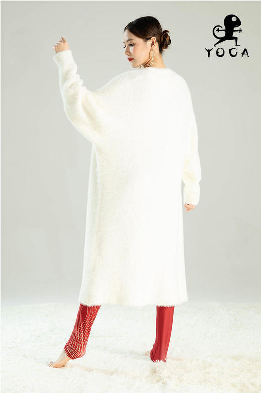 壁虎瑜伽【2212SY214】防水貂绒长款外套【5天发货】（无胸垫） 商品图5