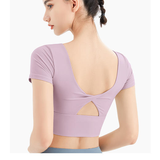 跃牌【美丽贤淑】一体式罩杯短袖背心TX28  商品图6