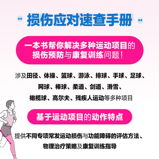 基于动作分析的专项损伤预防 评估与康复训练 运动康复书籍 运动损伤解剖学康复训练 商品图1