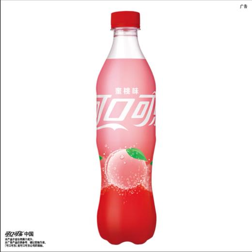 可口可乐蜜桃味汽水500ml 商品图0