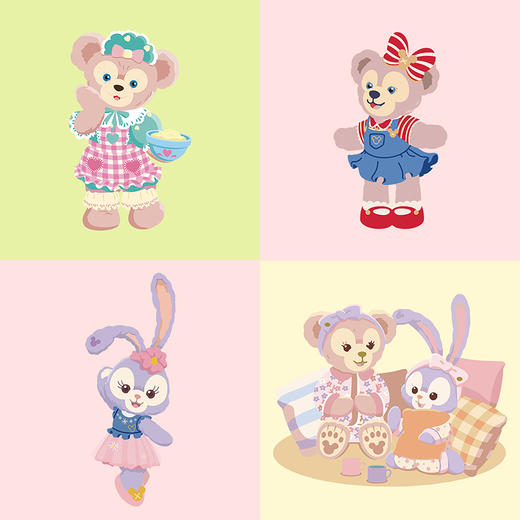 裁缝学苑达菲熊星黛露卫衣烫画贴DIY辅料转印衣服定做烫图a级白墨 商品图0