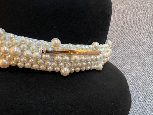 RN-网红赫本风法式小香风珍珠礼帽 商品图3