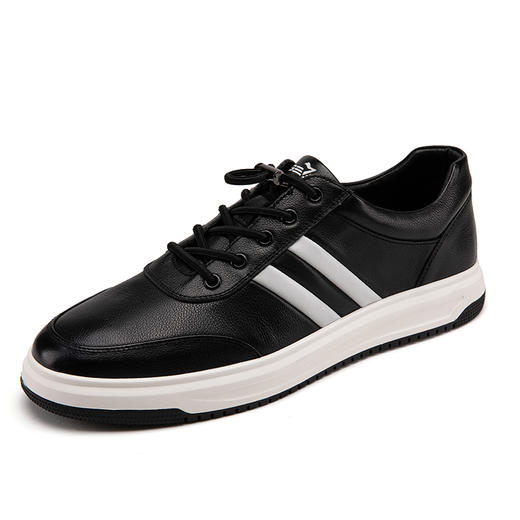 柒牌男士板鞋年春夏新款潮鞋子真皮圆头透气休闲鞋低帮男鞋子	122X70140 商品图3