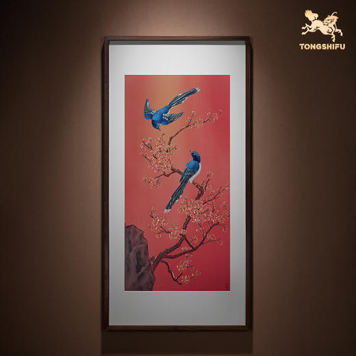 铜师傅 手工錾刻 铜雕画 《喜气盈门》客厅玄关沙发背景墙装饰画 商品图0