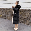 FF-184加长款过膝撞色胖mm特大码加肥女加厚羽绒服184 商品缩略图4