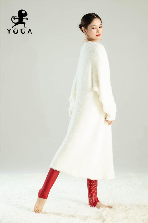 壁虎瑜伽【2212SY214】防水貂绒长款外套【5天发货】（无胸垫） 商品图3