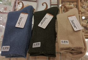 孔雀绒袜子S701-2