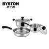 栢士德BYSTON 帕克斯BST-077（18CM奶锅+22CM汤锅+23CM煎锅）【CZ】 商品缩略图1