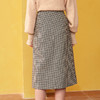 欧芮儿2019新款女装格子半身裙中长款女高腰女裙 商品缩略图1