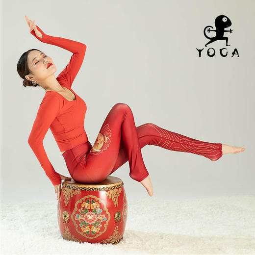 壁虎瑜伽【2212SY211】方领显瘦修腰长袖【5天发货】（有胸垫） 商品图2