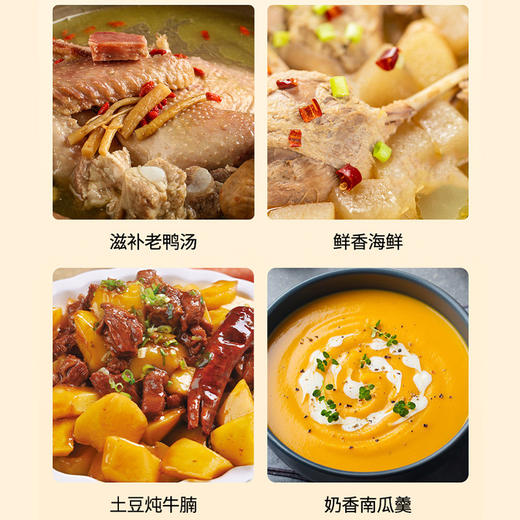 【设计感满满】新款多功能微压锅，8L大容量不粘燃气灶通用南瓜高压锅 商品图3