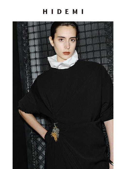 HIDEMI 节日系列设计感串珠葡萄胸针 金色/银色 商品图6