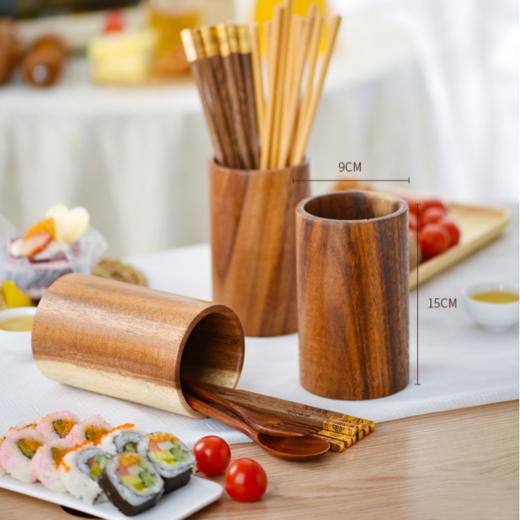 达乐丰相思木整木筷笼实木制作筷子筒沥水收纳家用筷笼笔筒【不支持补差，非质量问题不退不换】S 商品图6