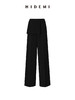 HIDEMI 节日系列可拆卸腰包设计感阔腿西裤 黑色/灰色 商品缩略图13