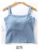 壁虎瑜伽【2212SY209】纯棉方领吊带背心【5天发货】（有胸垫） 商品缩略图8