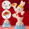 日本药师窑生肖兔子陶瓷摆件富士山新年送礼品本命年吉祥物 商品缩略图3