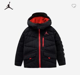 乔丹童衣耐克童装冬款男女童保暖短款羽绒服JD2242004