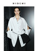 HIDEMI 节日系列双袖纽扣设计感黑白拼色极简衬衫外套 商品缩略图3