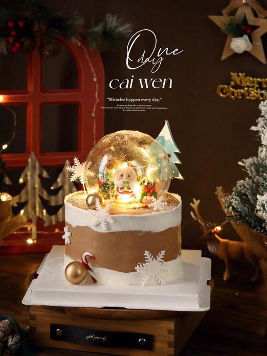 圣诞愿望水晶球03蛋糕 商品图0