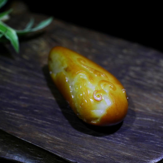 和田玉（白玉）籽料挂件--喜事连连18.07g 商品图1