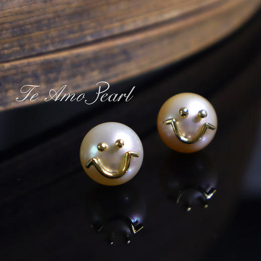 【笑脸】南洋白珍珠耳钉 商品图0