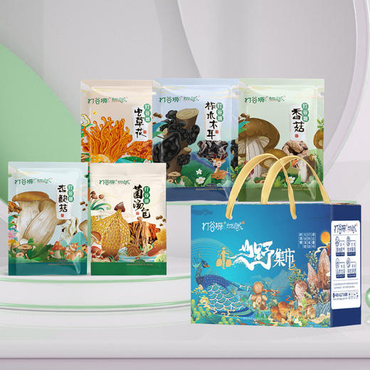 打谷塬 山野珍品干货礼盒（山野集市五袋装）460克 商品图1
