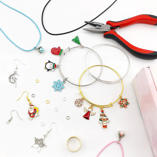 HK478  diy项链手链耳环饰品配件套装盒装礼物 商品图3