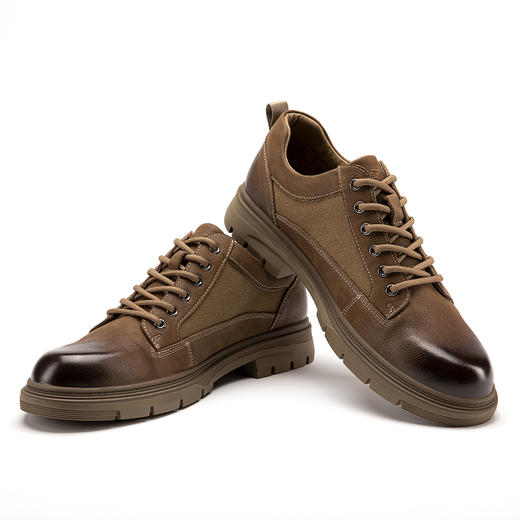 柒牌男士低帮休闲鞋新款潮流百搭工装风中青年舒适透气男鞋子	123X70310 商品图1