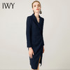 IWY/藏青色洋气长袖西装领韩版通勤名媛包臀裙223209Q1 商品缩略图1