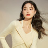 西遇纯欲长袖连衣裙女新款挂脖针织小黑裙V2021737 商品缩略图2