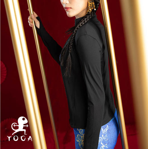 壁虎瑜伽【2212SY215】高弹修腰裸感拉链外套【5天发货】（无胸垫） 商品图4