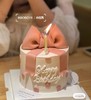 【臻品系列】---半翻糖【少女心蝴蝶结】蛋糕 商品缩略图0