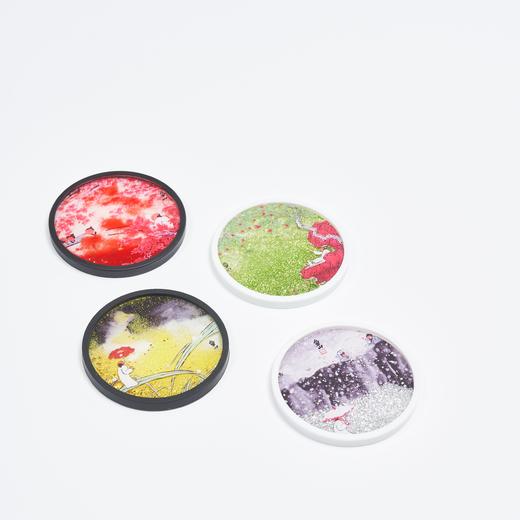 【办公好物团】中读文创·四季流沙杯垫（三联中读x艺术家鱼山联名款） 商品图2