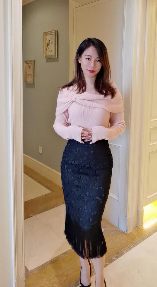 逸红颜 #明月优选 胡笙 重工蕾丝流苏半裙 时髦优雅Lady 商品图1