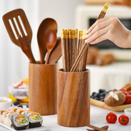 达乐丰相思木整木筷笼实木制作筷子筒沥水收纳家用筷笼笔筒【不支持补差，非质量问题不退不换】S 商品图1