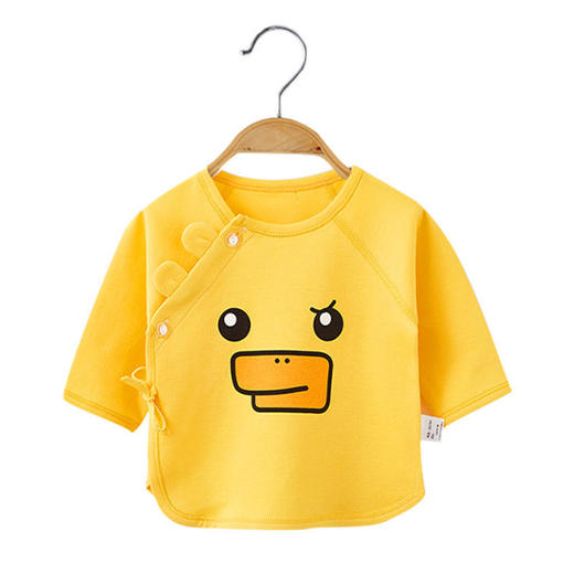 寒歌新生儿纯棉和尚服刚出生0到3月宝宝单上衣无骨内衣婴幼儿宝宝衣服 商品图4