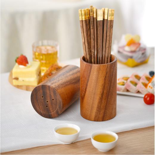 达乐丰相思木整木筷笼实木制作筷子筒沥水收纳家用筷笼笔筒【不支持补差，非质量问题不退不换】S 商品图5