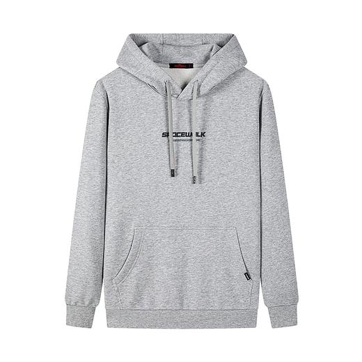 柒牌男装长袖连帽卫衣秋季新款男士时尚休闲字母绣花纯棉上衣	123W70320 商品图3