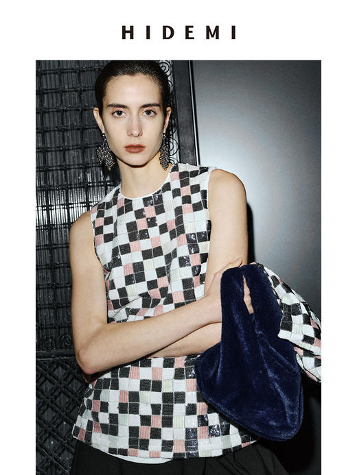 HIDEMI 节日系列轻礼服亮片刺绣三件套 半身裙/背心/长袖上衣 商品图8