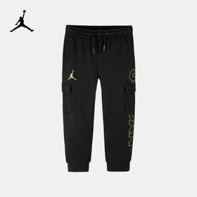 AIR JORDAN/AJ童装冬新款金标工装裤休闲加绒长裤JD2242052