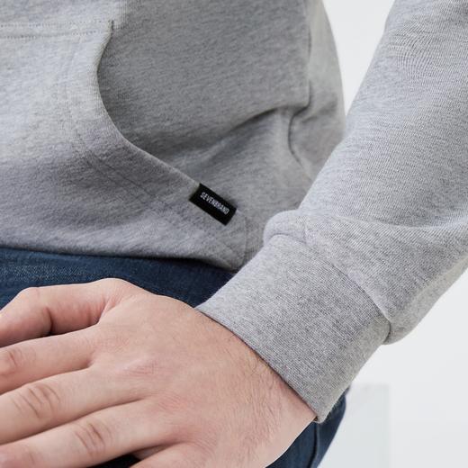 柒牌男装长袖连帽卫衣秋季新款男士时尚休闲字母绣花纯棉上衣	123W70320 商品图2