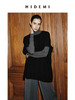 HIDEMI 节日系列美利奴羊毛极简廓形圆领中袖 黑色/灰色/巧克力色 商品缩略图2