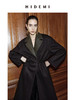 HIDEMI 【赵丽颖同款】节日系列极简分体两件式毛呢阔型浴袍腰带长款大衣 商品缩略图2